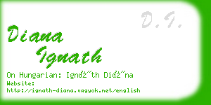 diana ignath business card